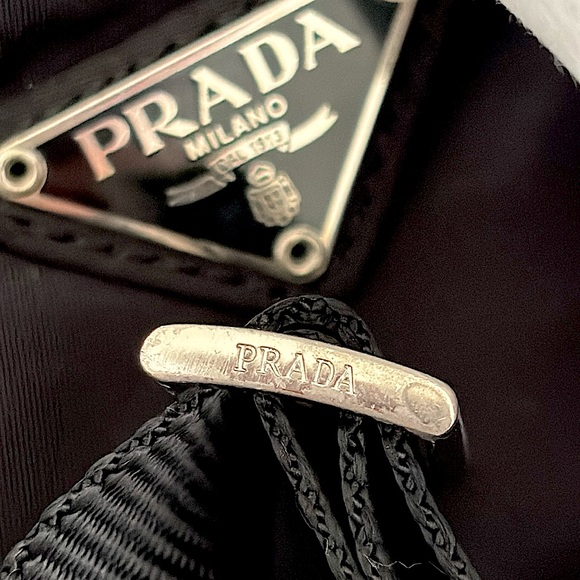 Authentic Prada Triangle Logo Black Nylon Crossbody Bag - Picture 7 of 13